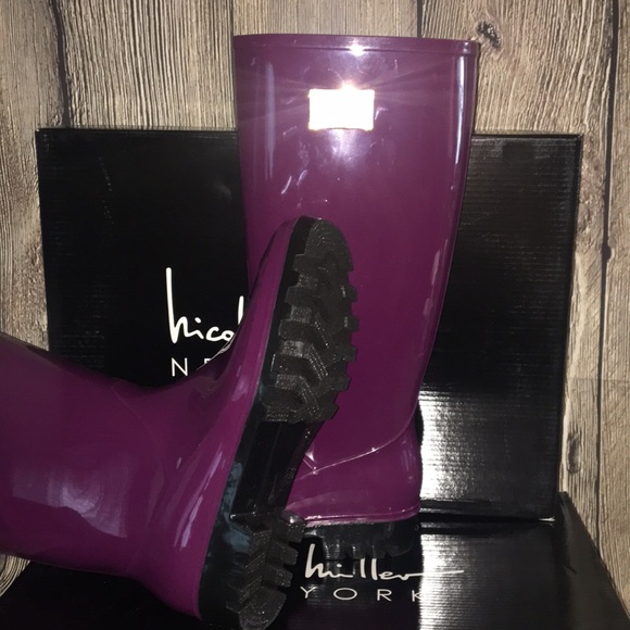 🔥Nicole Miller Rainy Day Rain Boot NWT - Picture 6 of 7
